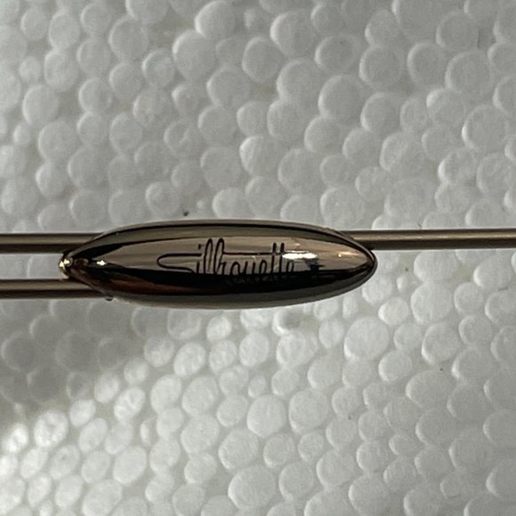 SILHOUETTE 7436 20 6067 Titanium Gold Rimless EYEGLASSES FRAMES - Picture 2 of 9